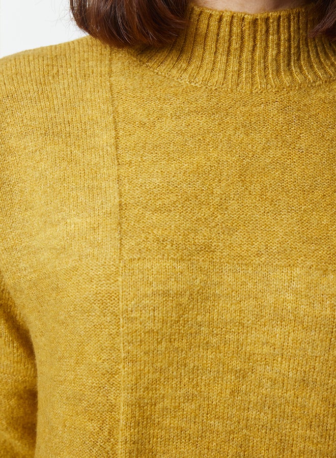 trendyol Oil Green Soft Textured Knitwear Sweater - Image 4