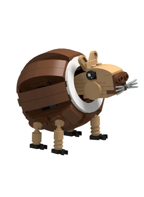 AI Shanhaijing Bobrinni Cocosini wooden barrel guinea pig block model hand toys, open the fantasy building journey!
