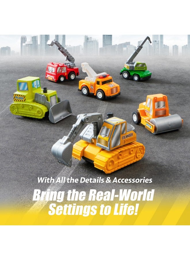 JOYIN 18 Pcs Pull Back City Cars and Trucks Toy Vehicles Set, Friction Powered Cars Toys for Toddlers, Boys, Girls’ Educational Play, Kids Stocking Stuffers, Easter Basket Stuffers - Image 4