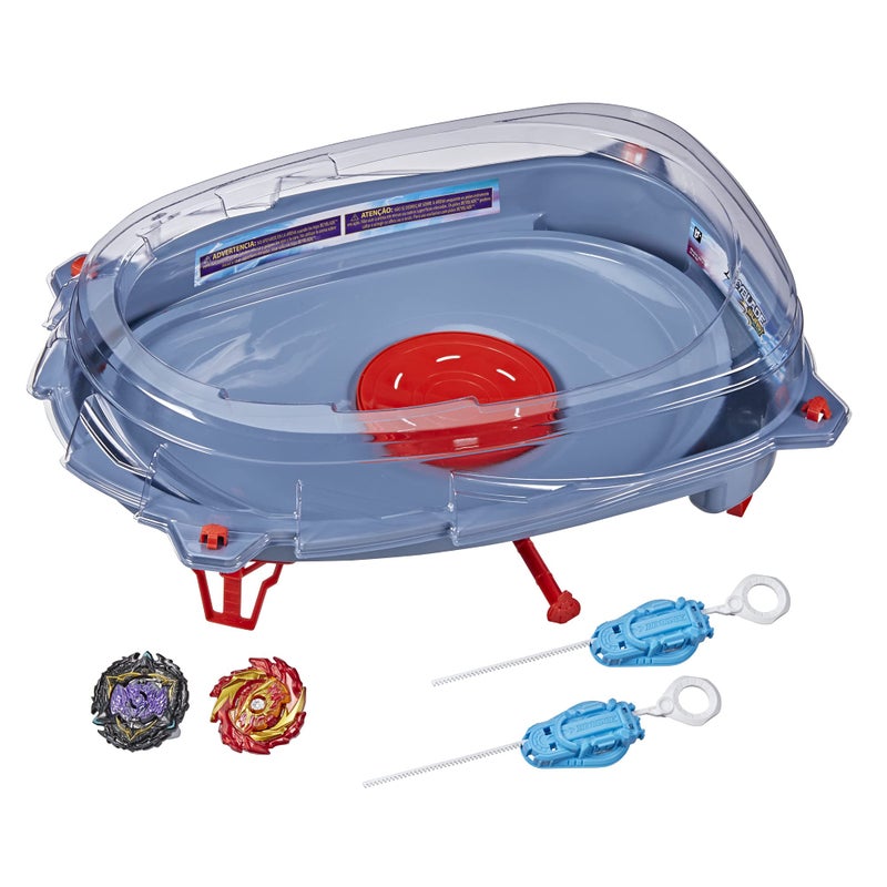 Beyblade Burst Surge Speedstorm Motor Strike Battle Set with Motorized Stadium, 2 Top Toys and 2 Launchers - Image 1