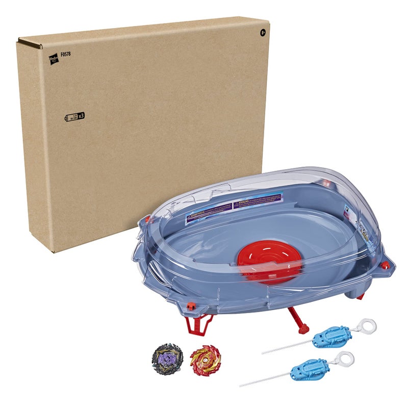 Beyblade Burst Surge Speedstorm Motor Strike Battle Set with Motorized Stadium, 2 Top Toys and 2 Launchers - Image 2