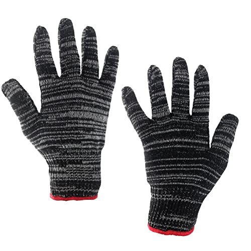 KAWACH Cut Resistance Gloves | Hand Safety Gloves for Kitchen Gardening | High Performance Fiber/Cotton Kitchen Gloves (Free Size)(Pack of) - Image 2