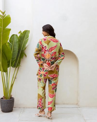Kalaanj Kurta Set for Women || 2 pic co-ords Set for Women (KALSS25SP477_KB-Multi-S) - Image 3