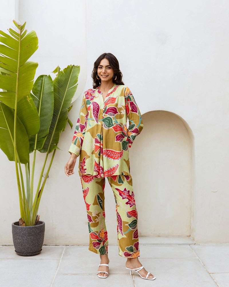Kalaanj Kurta Set for Women || 2 pic co-ords Set for Women (KALSS25SP477_KB-Multi-S) - Image 5