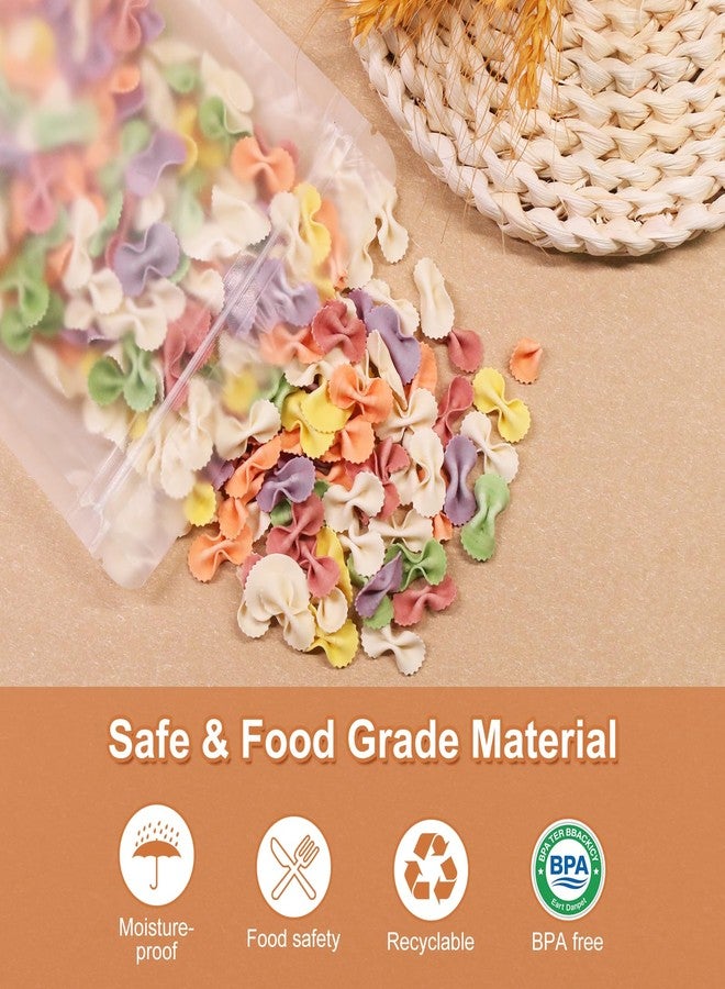 SumDirect 50Pcs 5x8 inches Matte Frosted (Not Clear) Zipper Resealable Stand Up Drink Bags,Snack Food Tea Packing Drinking Pouches - 5x8inches - Image 4