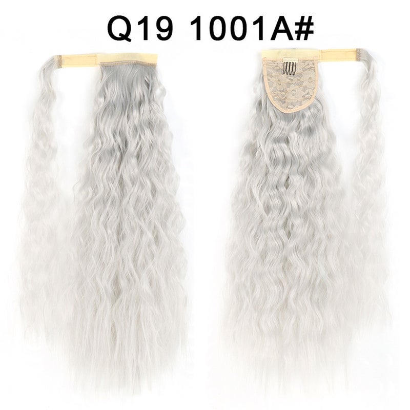Generic Xuchang Magic Tape Corn Curly Ponytail Extension Q19  1001A#