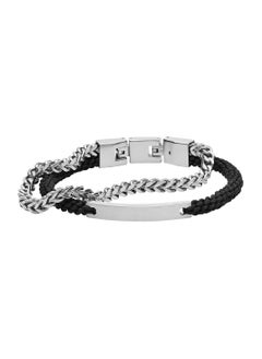 FOSSIL Vintage Casual Men's Leather or Stainless Steel with lobster or Fold Over closure bracelet  - Image 1