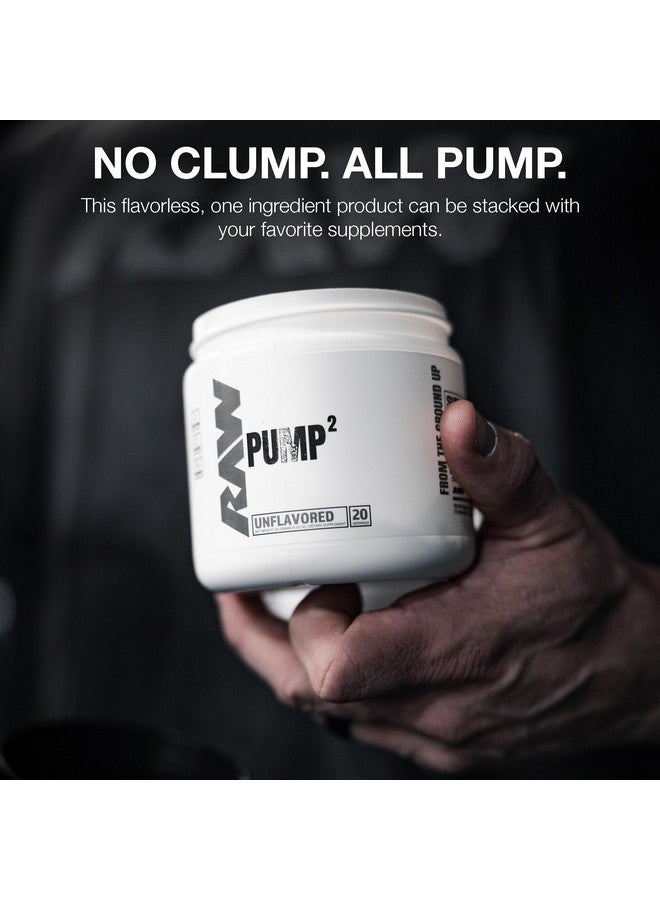 Raw Pump2 Pre Workout | Glycerol Pump Pre Workout Supplement, Pair Pump Supplement For Best Results Or Any Preworkout Powder | Enhanced Hydration And Boost Energy | Unflavored (20 Servings) - Image 3