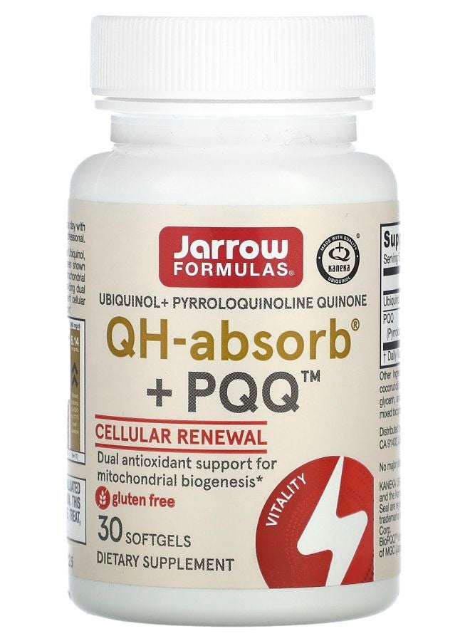 jarrow formulas QH-Absorb + PQQ 30 Softgels