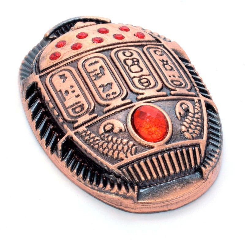 Immatgar Pharaonic Fridge Magnet - Egyptian Souvenir Ancient Egypt Décor Ornament - from Metal (Scarab - Burnt Red) - Image 2