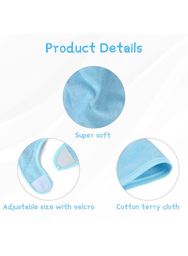 Vicloon Baby Bibs, 8Pcs Terry Bib Set, Baby Bibs For Girls & Boys, Terry Drool Cotton Bibs Waterproof Protection, Adjustable Hook-&-Loop Closure, Baby Bibs For Drooling And Teething(Color)  - Image 3