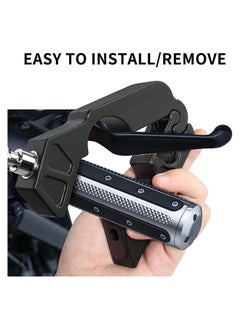 SYOSI Motorcycle Grip Lock Anti Theft Heavy Duty Motorcycle Lock fit for Motorcycles Mopeds Motorbikes Scooters ATVs Dirt Bike Street Bike Braking The Front Wheel Use on Grip Brake Handlebar  - Image 2