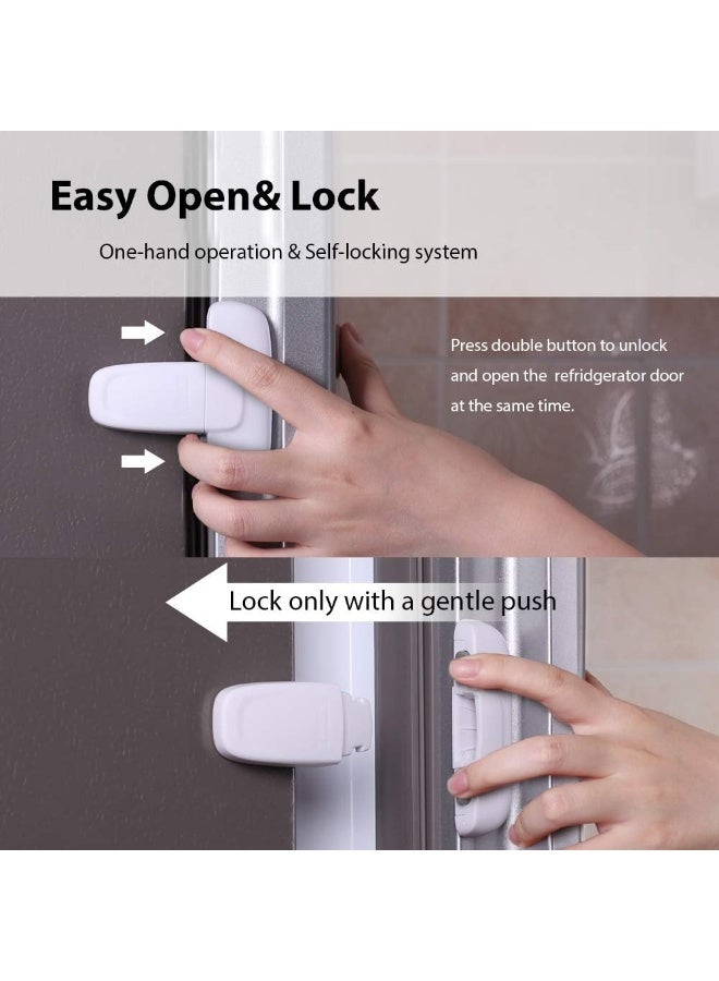EUDEMON Home Refrigerator Fridge Freezer Door Lock Latch Catch - Image 3