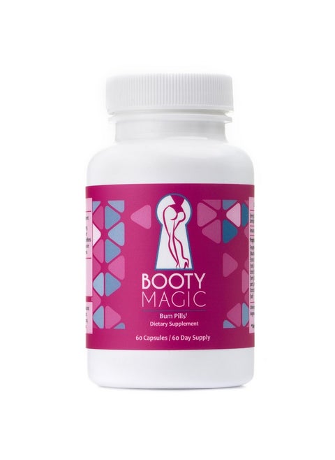 Booty Magic Butt Enhancement Pills - 2 Months Supply Of Booty Pills, Bum Pills For Bigger, Rounder, Volumized Butt With Maca Root Extract, Fenugreek Extract