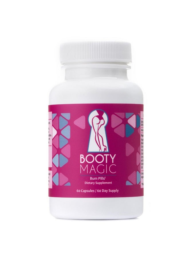 Health & Household - Booty Magic Butt Enhancement Pills - 2 Months Supply Of Booty Pills, Bum Pills For Bigger, Rounder, Volumized Butt With Maca Root Extract, Fenugreek Extract - Image 1