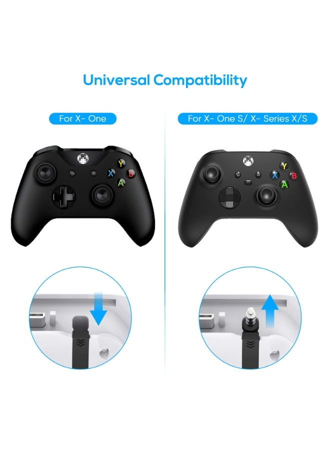 DOBE Xbox Series X/S Controller Keyboard Gamepad, 2.4Ghz Mini QWERTY Controller Keyboard Gaming Chatpad with Audio/Headset Jack - Image 2
