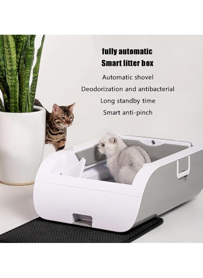 FIPKA FIPKA Automatic Litter Box, Self Cleaning Litter Box, Automatic Large Cat Litter Tray with Hood, APP Control Robot Cat Litter Box with Litter Tray Liners, Superior Odor Control Smart Cats Toilet  - Image 2