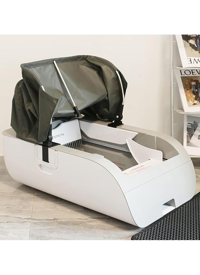 FIPKA FIPKA Automatic Litter Box, Self Cleaning Litter Box, Automatic Large Cat Litter Tray with Hood, APP Control Robot Cat Litter Box with Litter Tray Liners, Superior Odor Control Smart Cats Toilet  - Image 5