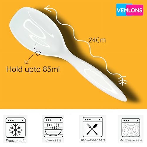 Vemlons Serving Spoon Long Handled Serving Spoon Melamine Tableware (Set of 3 Piece) - Image 4