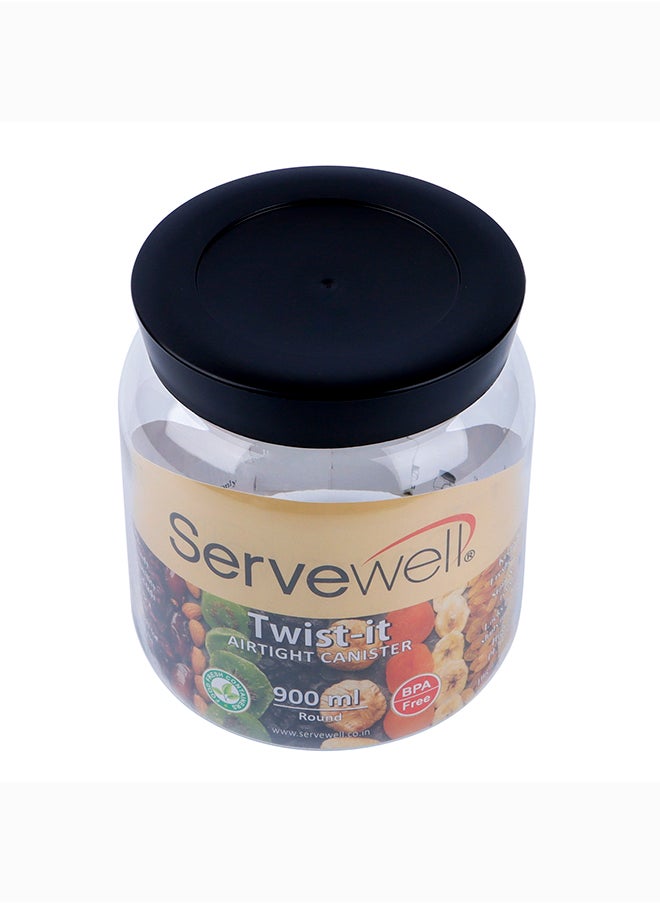 Servewell - Servewell 3pc Plastic Round Transparent Container Set - 900ml - Image 1