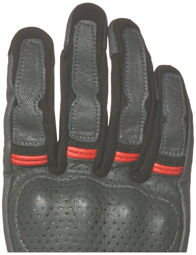Raida CruisePro II Motorcycle Gloves (L, Grey-Red) - Image 2