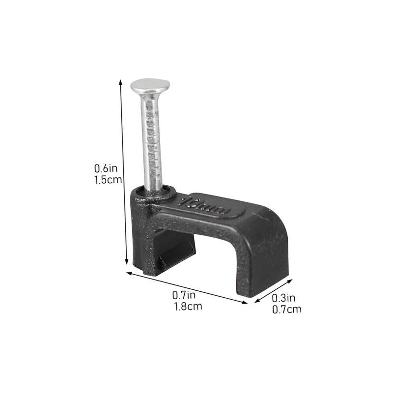Black 300 Pcs DIY Plumbing Bundle Ladder Secure Clamps Cable Hooks Tubing Wall Clips - Image 5