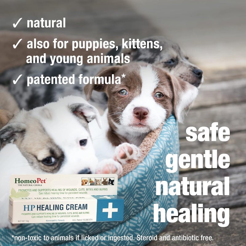 HomeoPet HP Healing Cream Natural Support for Pet Wound Healing SkinHealing Cream for Dogs and Cats 14 Grams - Image 4