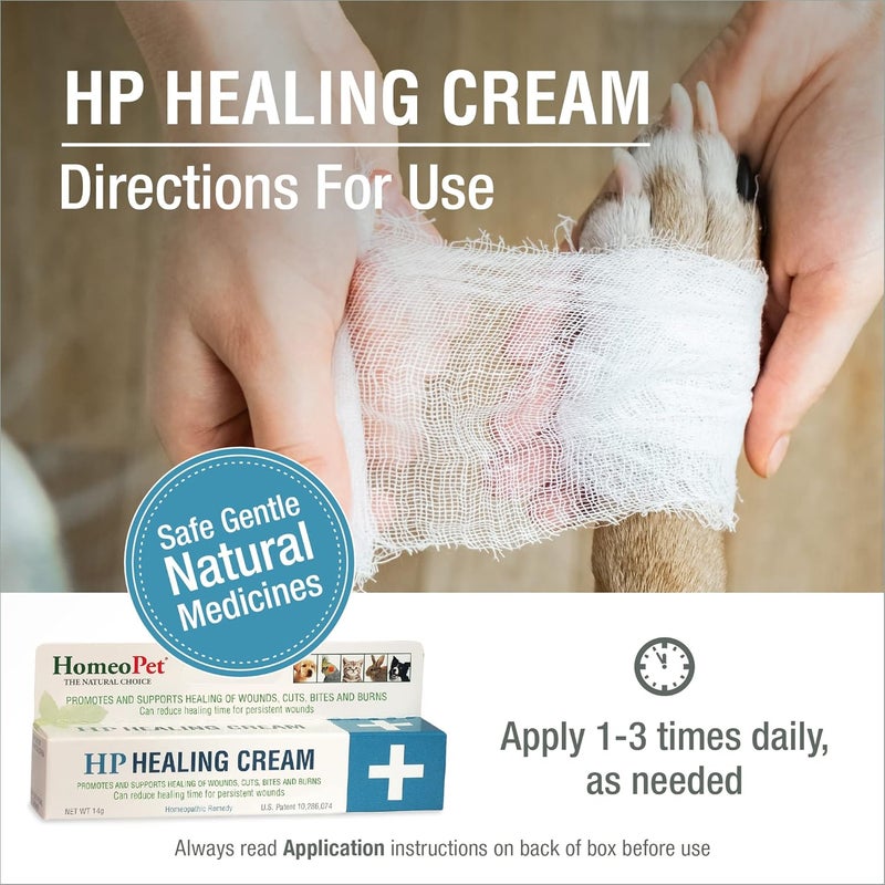 HomeoPet HP Healing Cream Natural Support for Pet Wound Healing SkinHealing Cream for Dogs and Cats 14 Grams - Image 5