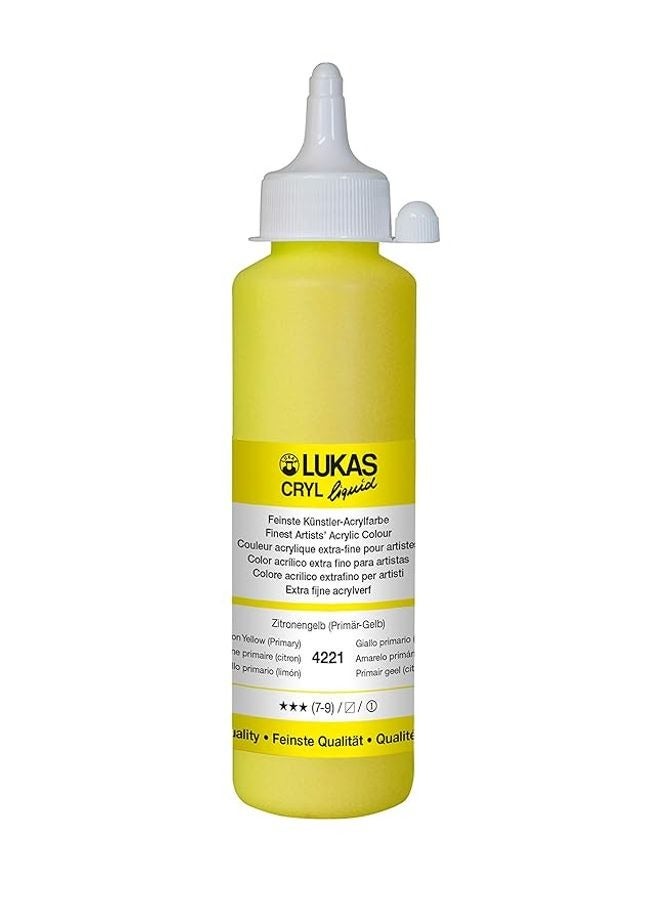 Lukas LUK CRYL LIQUID 250ML LEMON YELLOW (PRIMARY)