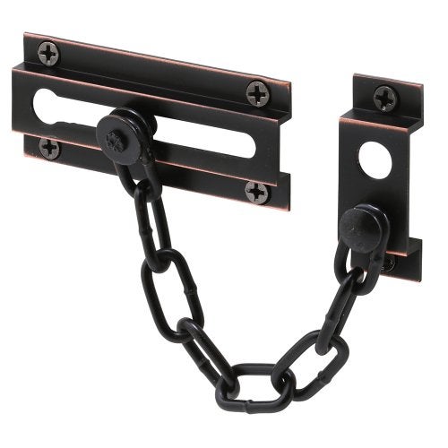 Prime-Line Defender Security U 10305 Prime Line Standard Chain Door Guard, Solid, Classic Bronze - Image 4