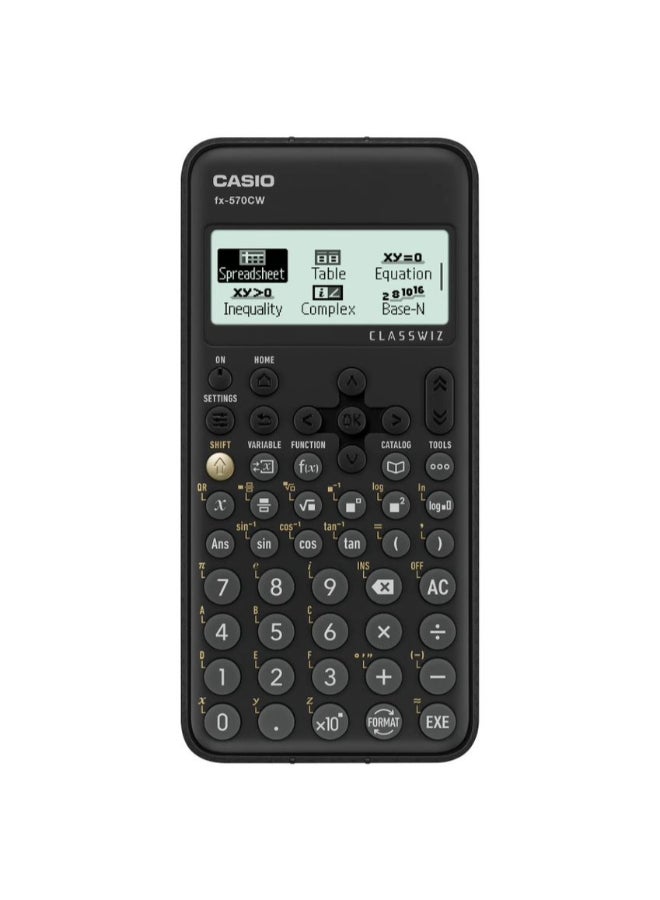 CASIO FX-570CW-W-DT Scientific Calculator black
