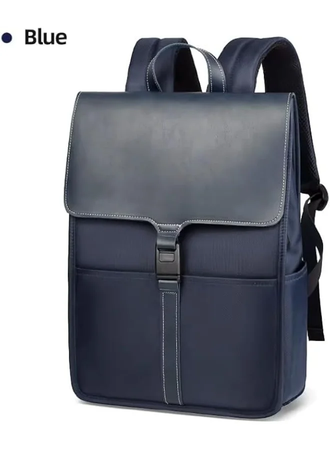 موبكوس حقيبة ظهر لاب توب مقاومة للماء من موبكوس بمنفذ شحن  للرجال والنساء - حقيبة سفر أعمال نحيفة مضادة للسرقة تناسب اللاب توب، حقيبة كلية مدرسية خفيفة الوزن بسعة كبيرة لون كحلي