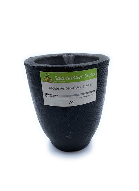 Fozti Salamander Clay Graphite Crucible A115Kg for High Temperature Casting Refining Melting of Gold Silver Metals for Goldsmith Metallurgy Foundry Bullion Refinery Metalsmith