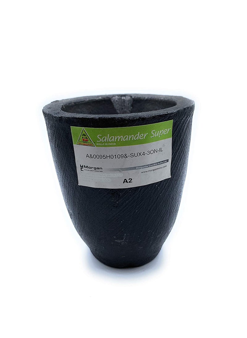 Fozti - Fozti Salamander Clay Graphite Crucible A115Kg for High Temperature Casting Refining Melting of Gold Silver Metals for Goldsmith Metallurgy Foundry Bullion Refinery Metalsmith - Image 1