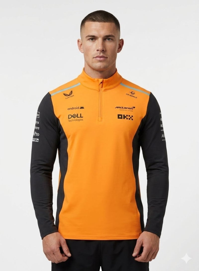 McLaren بلوزة ربع سحاب مقلدة - Image 1