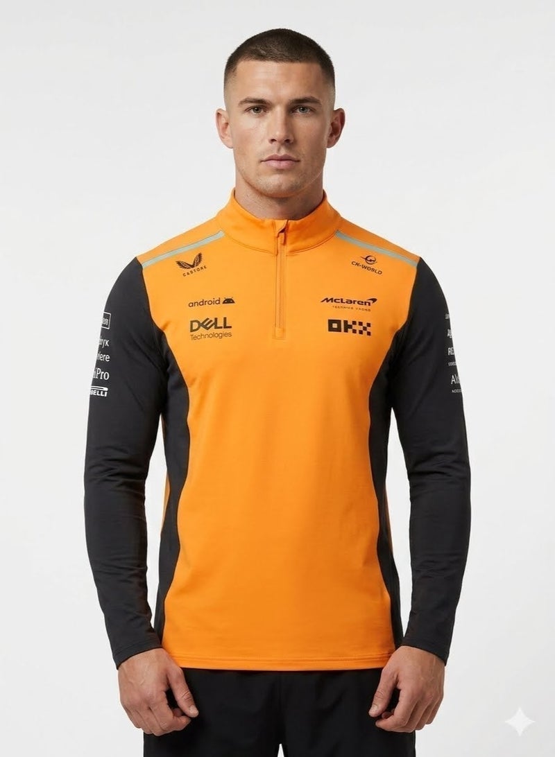 MCLAREN REPLICA QUARTER ZIP TOP - Image 1