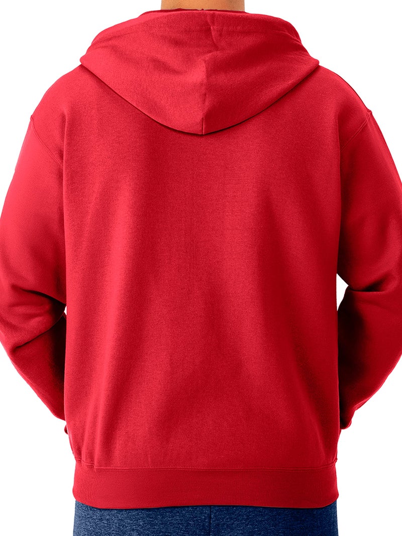 Jerzees -Men's NuBlend Fleece Hoodies and Sweatshirts, Full Zip-True Red, X-Large - Image 3