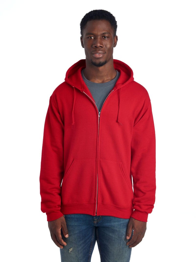 Jerzees -Men's NuBlend Fleece Hoodies and Sweatshirts, Full Zip-True Red, X-Large - Image 1