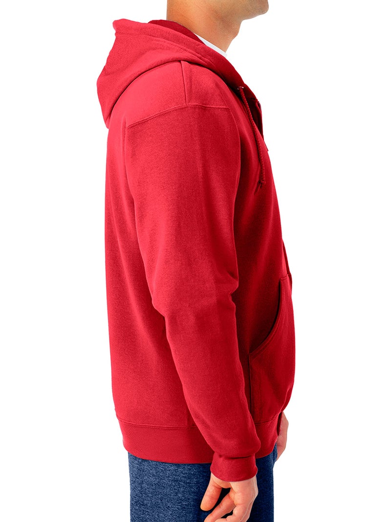 Jerzees -Men's NuBlend Fleece Hoodies and Sweatshirts, Full Zip-True Red, X-Large - Image 2
