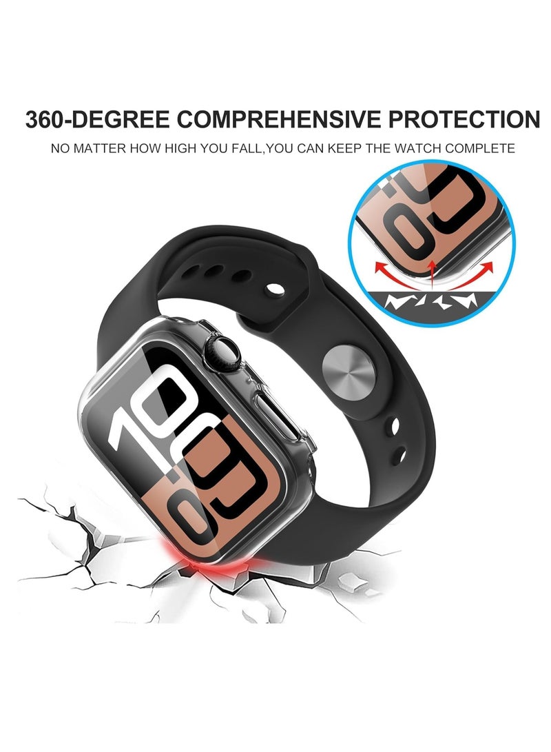 Hard PC Smart Watch Case Compatible with Apple Watch Series 10 38mm Shockproof Full Protection All Edges Protective Cover (Clear) - Image 2