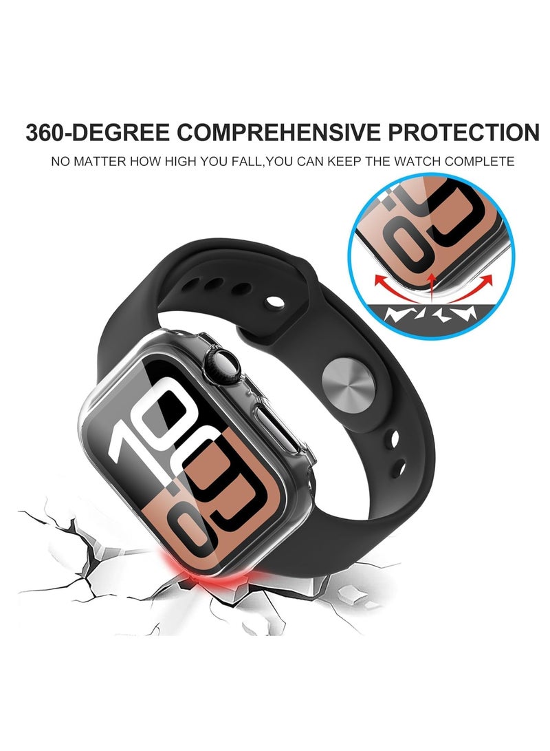 Hard PC Smart Watch Case Compatible with Apple Watch Series 10 38mm Shockproof Full Protection All Edges Protective Cover (Clear) - Image 3