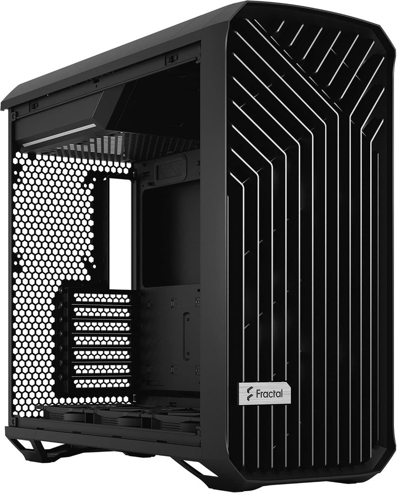 علبة كمبيوتر Fractal Design Torrent E-ATX سوداء صلبة عالية التدفق الهوائي من النوع البرجي المتوسط - Image 4