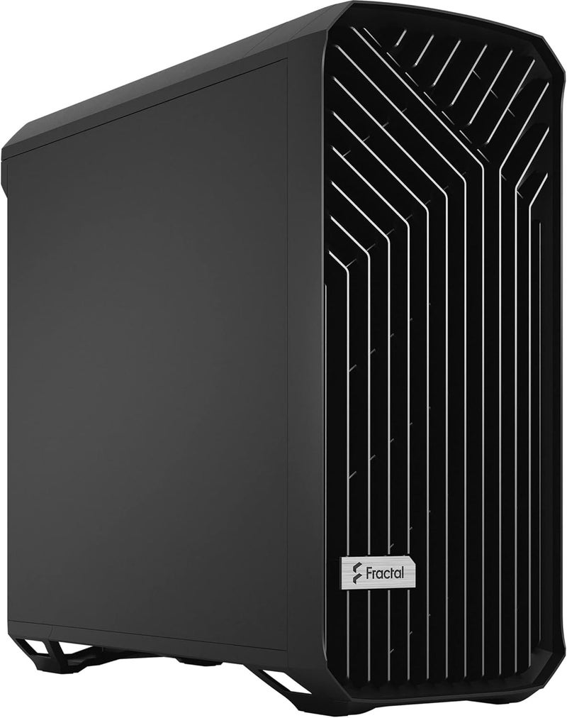 علبة كمبيوتر Fractal Design Torrent E-ATX سوداء صلبة عالية التدفق الهوائي من النوع البرجي المتوسط - Image 1