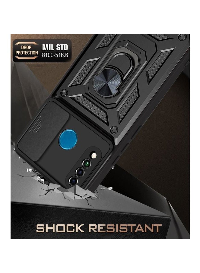 Shield Full Protection Case With Metal Ring &Slide Camera Cover For huawei p30 lite  - Image 3