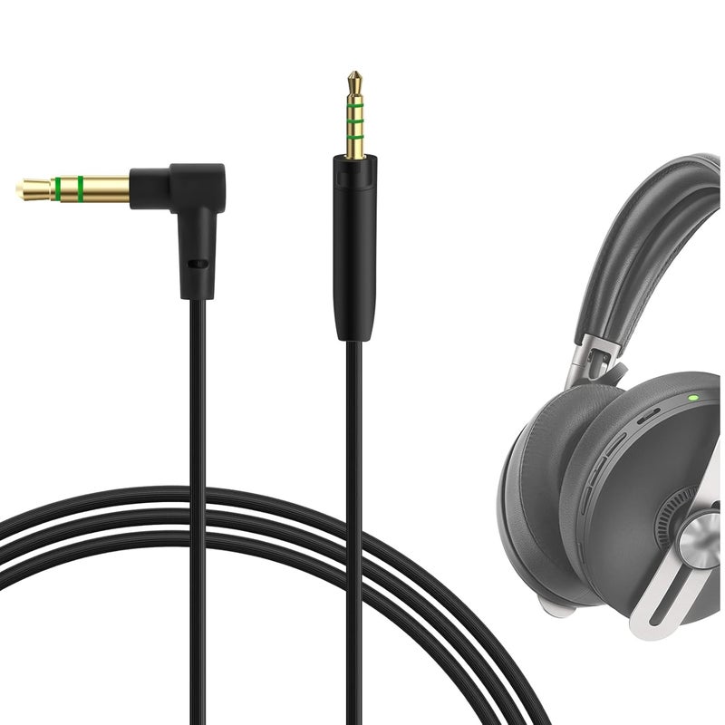 Geekria Audio Cable Compatible with Sennheiser Momentum 4/3/2, HD1 On-Ear, HD 458BT, HD 400S, HD4.50SE, HD4.50, HD350BT Headphones, 3.5mm to 2.5mm Replacement Cord (4 ft / 1.2m) - Image 1