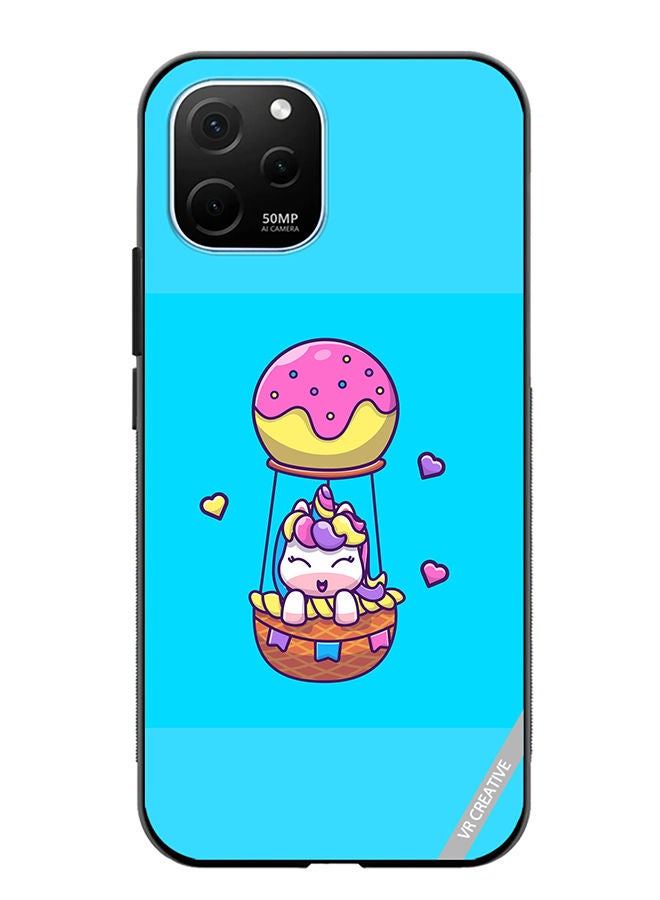 VR CREATIVE Protective Case Cover For Huawei Enjoy 50z Flying Unicorn Design Multicolour - Image 1