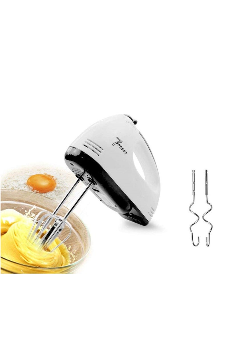 Mini Electric Hand Mixer with Stainless Steel Beaters | High Power Egg Beater & Dough Mixing Machine | Compact Whisk & Egg Divider Tool for Baking & Cooking  - Image 2