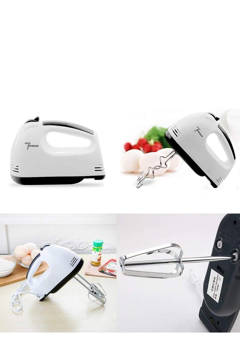 Mini Electric Hand Mixer with Stainless Steel Beaters | High Power Egg Beater & Dough Mixing Machine | Compact Whisk & Egg Divider Tool for Baking & Cooking  - Image 4