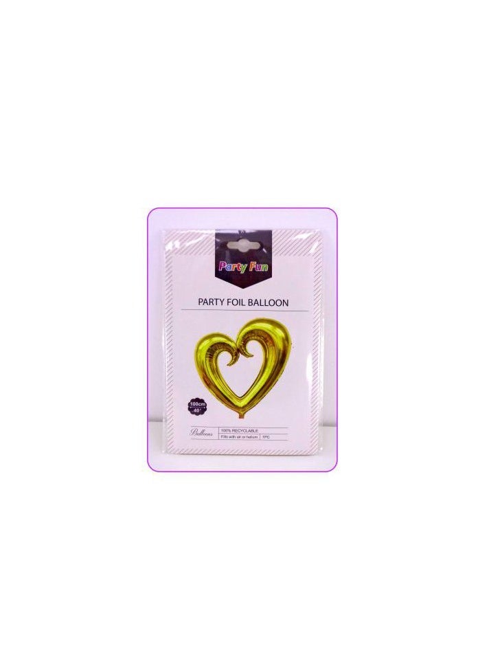 PARTY FUN Foil Balloon Heart 2Pcs/Card - Image 2