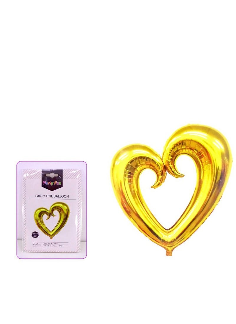 PARTY FUN Foil Balloon Heart 2Pcs/Card - Image 3